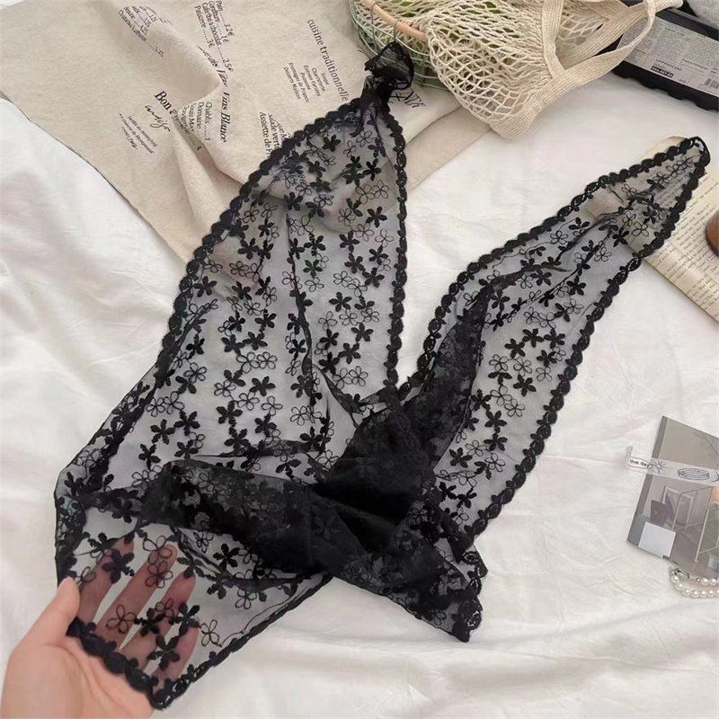 Vintage Fashion Style Female - Women Lace Triangle Scarf Sweet Girls