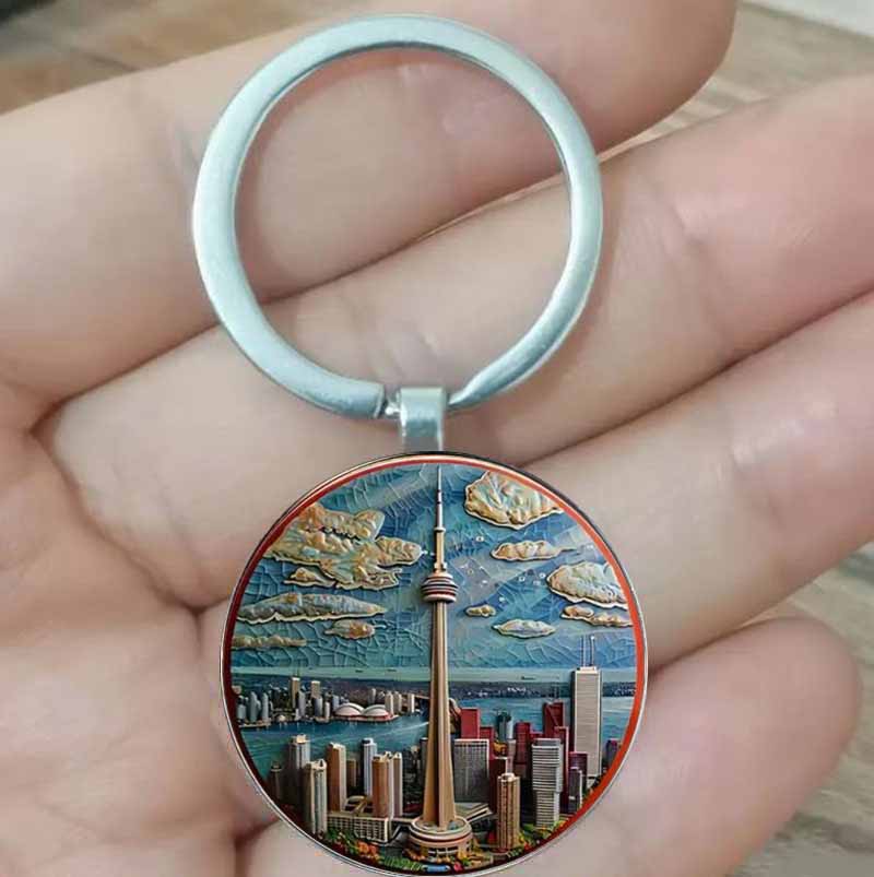 Vintage Fashion Toronto - Vintage zinc alloy keychain, Canadian National