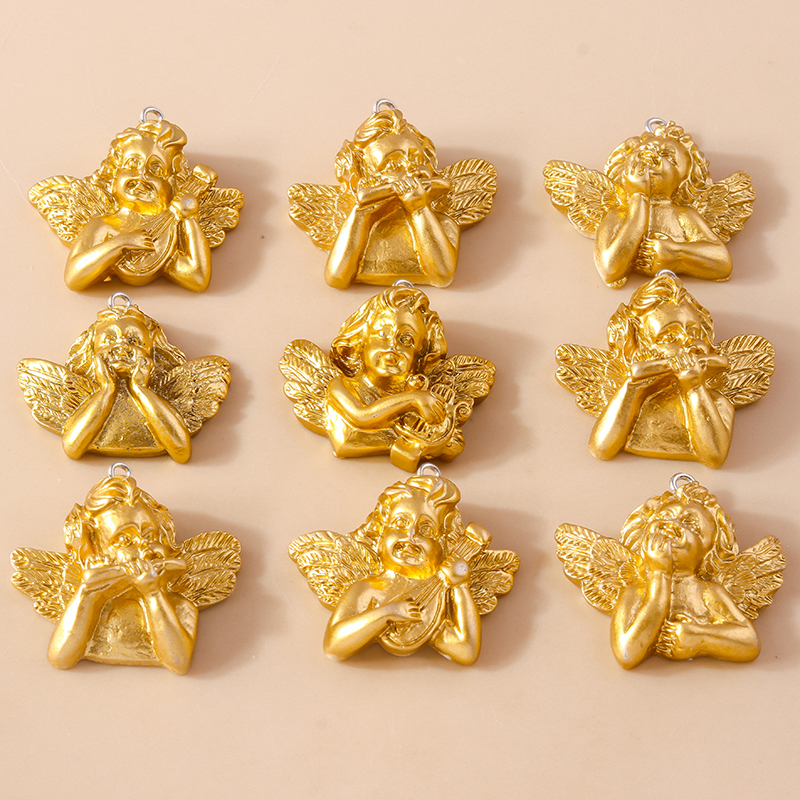 Vintage Fashion Toys - Leslie 10pcs Mini Cupid Angel Charms