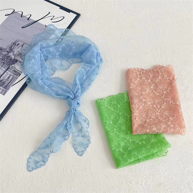 Women Lace Triangle Scarf Swee - Vintage Fashion Style Female ulasan dan harga