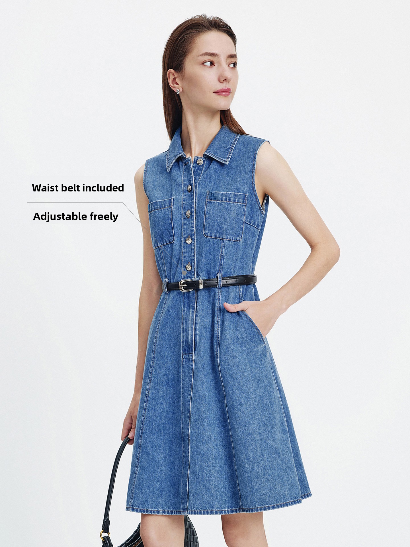 Navigare Summer 2026 Women's V - Denim Skirt Midi Vintage ulasan dan harga
