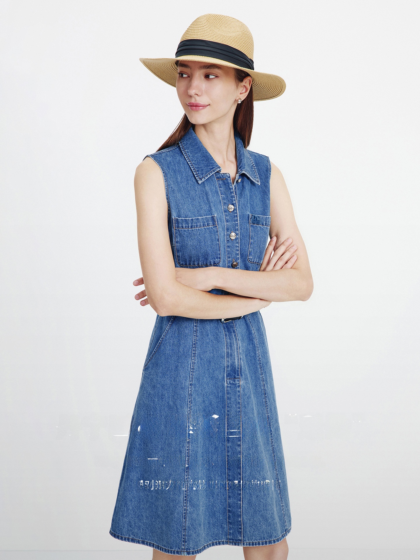 Navigare Summer 2026 Women's V - Denim Skirt Midi Vintage ulasan dan harga