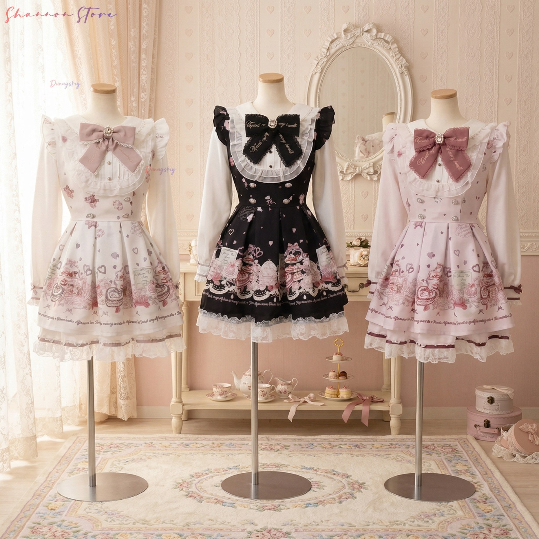 Japanese Lolita Dress Women Bo - Vintage Y2K ulasan dan harga