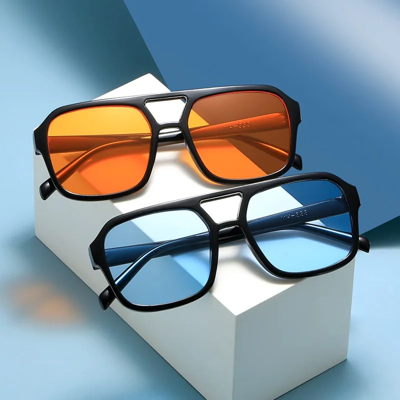 New Pc Frame Round Sunglasses  - Vintage Fashion Streetwear ulasan dan harga