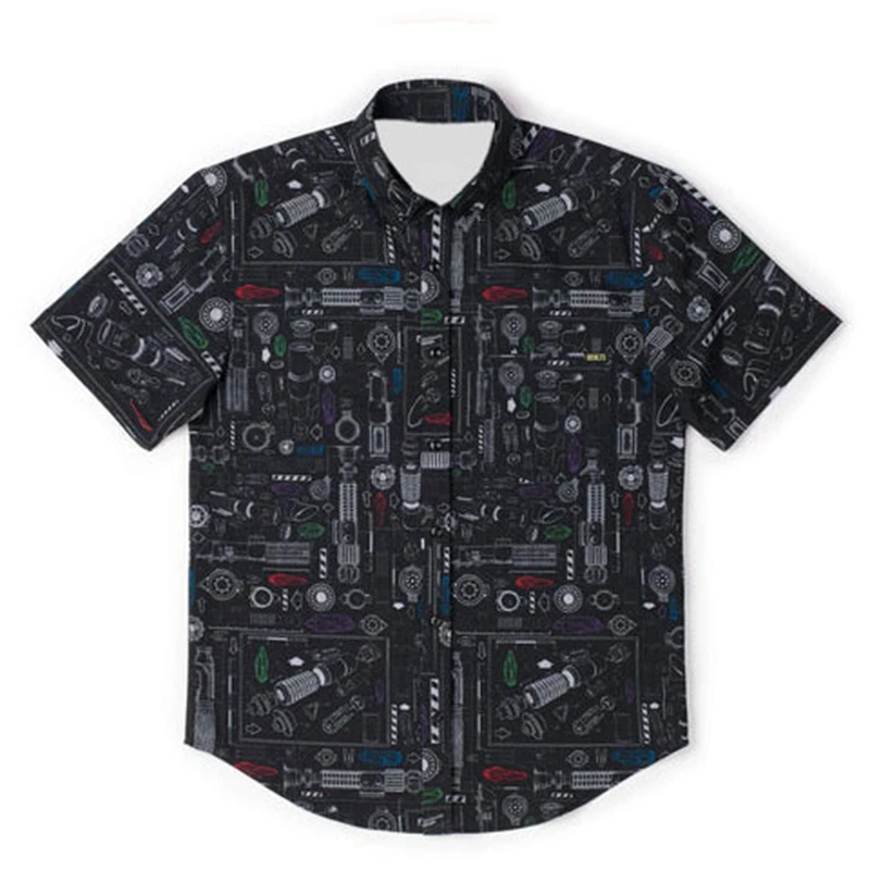 Men's Casual Short Sleeve Star - Vintage Fashion Toys ulasan dan harga