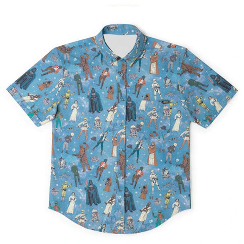 Men's Casual Short Sleeve Star - Vintage Fashion Toys ulasan dan harga