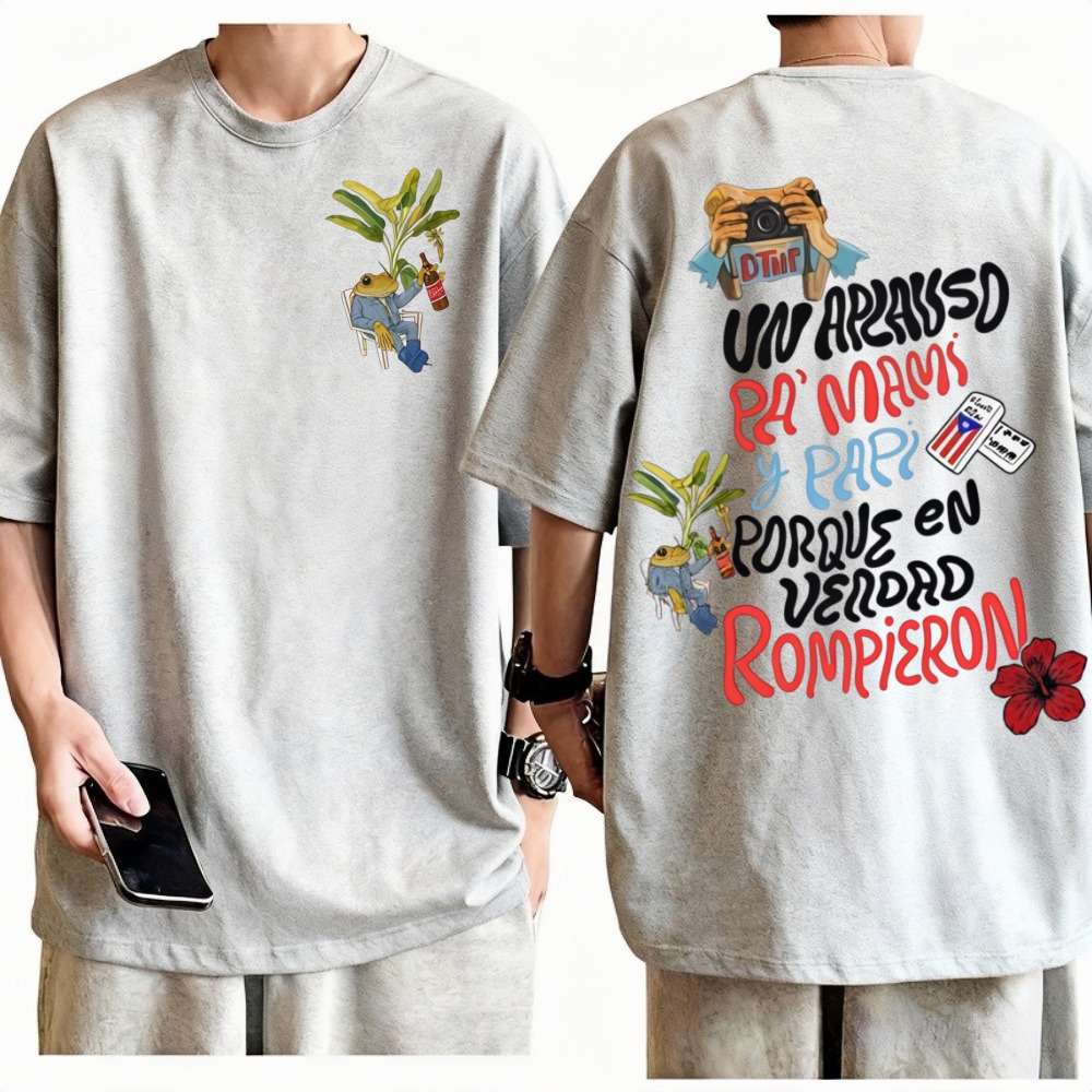 Bad Bunny World Tour T-Shirt M - Vintage Fashion Toys ulasan dan harga
