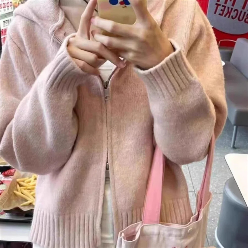 Fashion Korean Style Solid Zip - Vintage Fashion Style Female ulasan dan harga