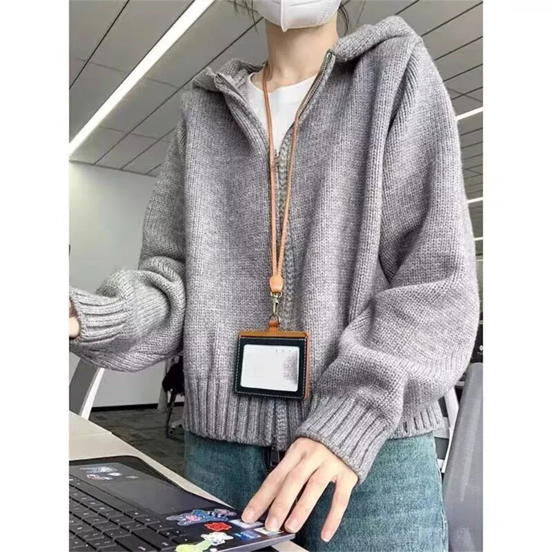 Fashion Korean Style Solid Zip - Vintage Fashion Style Female ulasan dan harga
