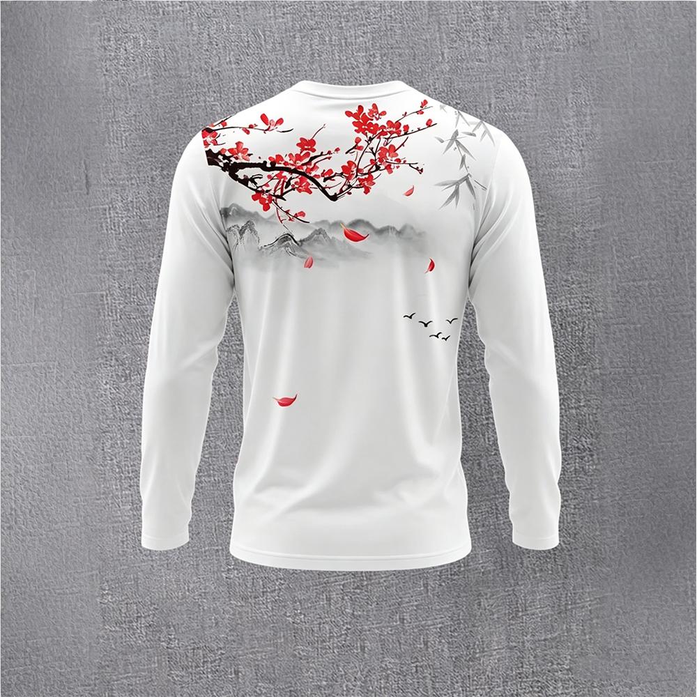 Chinese Style Ink Plum Blossom - Vintage Fashion Streetwear ulasan dan harga