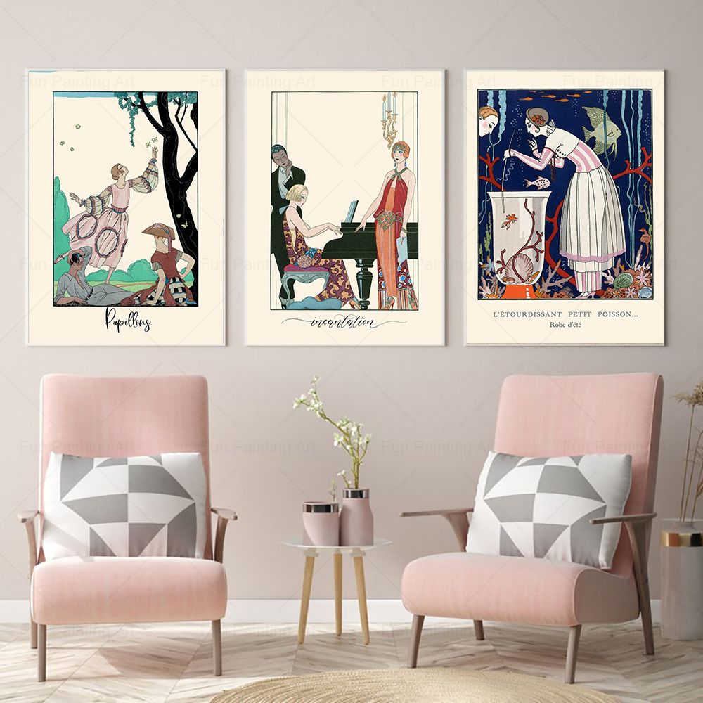 Vintage Print 1920s French Fas - Vintage Fashion Magazine Covers ulasan dan harga