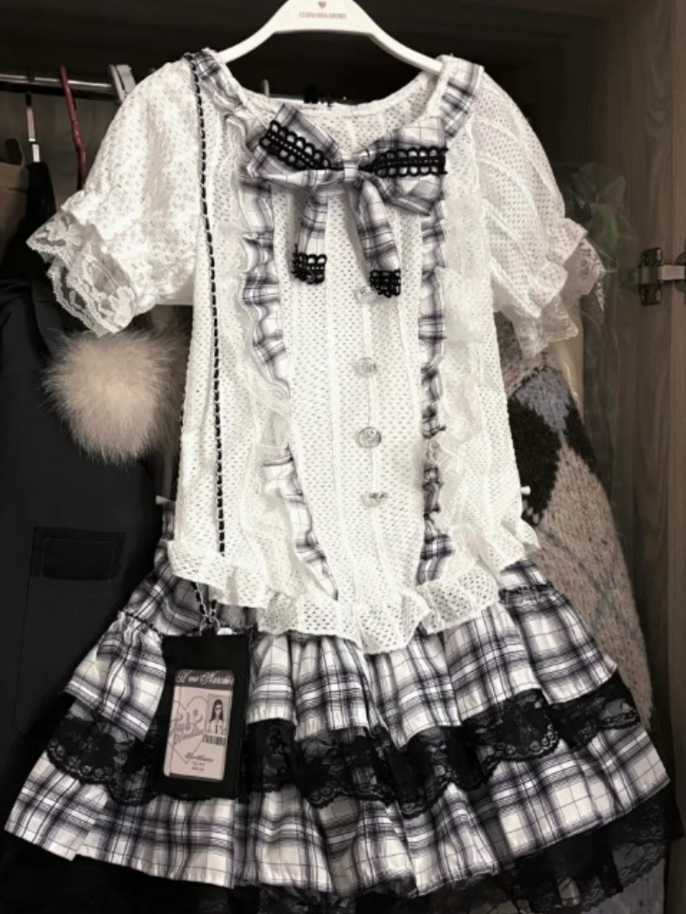 Japanese Sweet Preppy Style 2  - Vintage Fashion Style Female ulasan dan harga