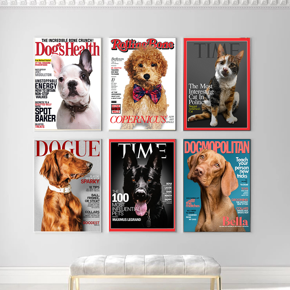 Vintage Dog Magazine Covers Wa - Vintage Fashion Magazine Covers ulasan dan harga