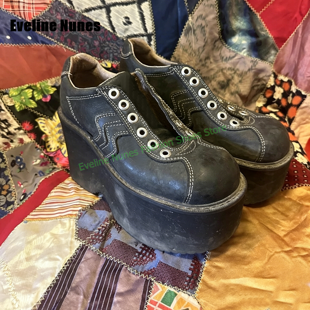 Y2K Platform Wedge Fashion Pum - Vintage Y2K ulasan dan harga