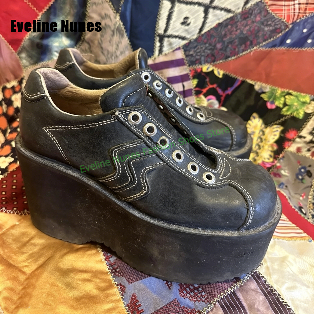 Y2K Platform Wedge Fashion Pum - Vintage Y2K ulasan dan harga