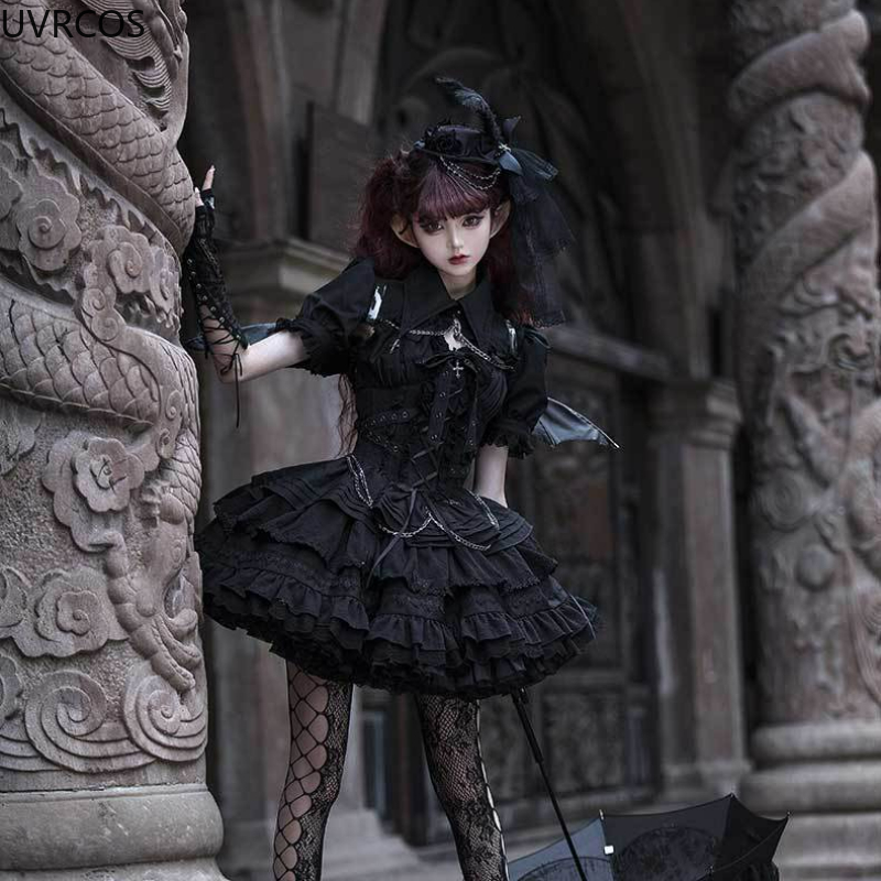 Victorian Gothic Lolita Jsk Dr - Vintage Y2K ulasan dan harga