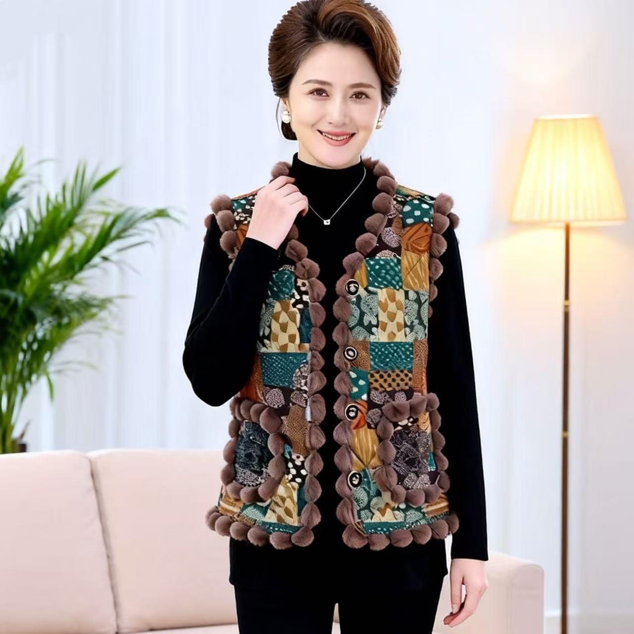 New Chinese Style Vest Tops Wo - Vintage Fashion Style Female ulasan dan harga