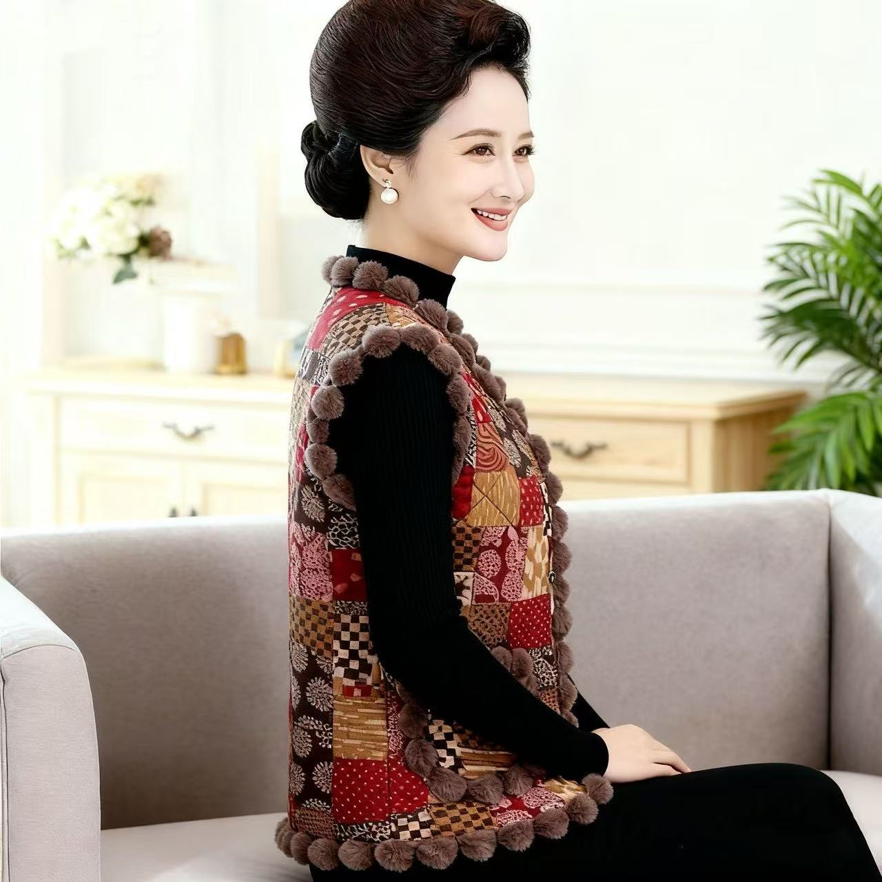New Chinese Style Vest Tops Wo - Vintage Fashion Style Female ulasan dan harga